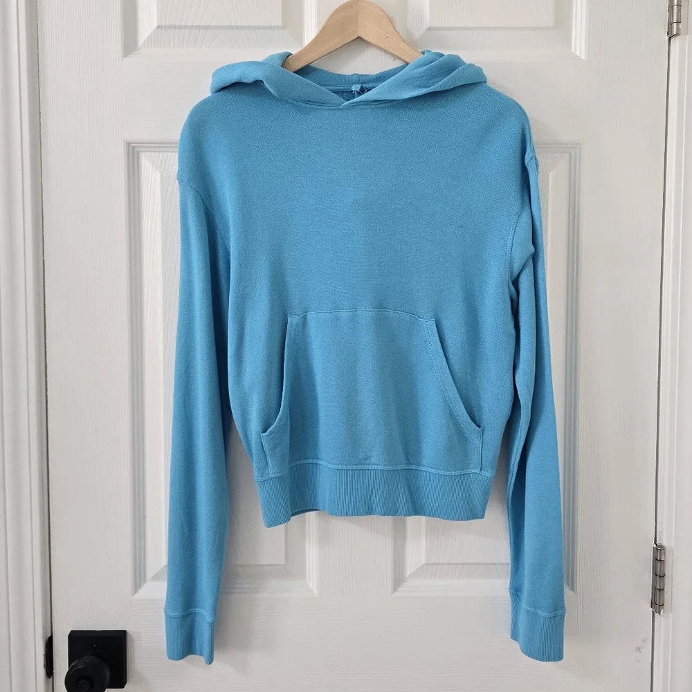 Skims French Terry Modal Classic Hoodie In Cyan Size S Nwot - Picture 4 of 6